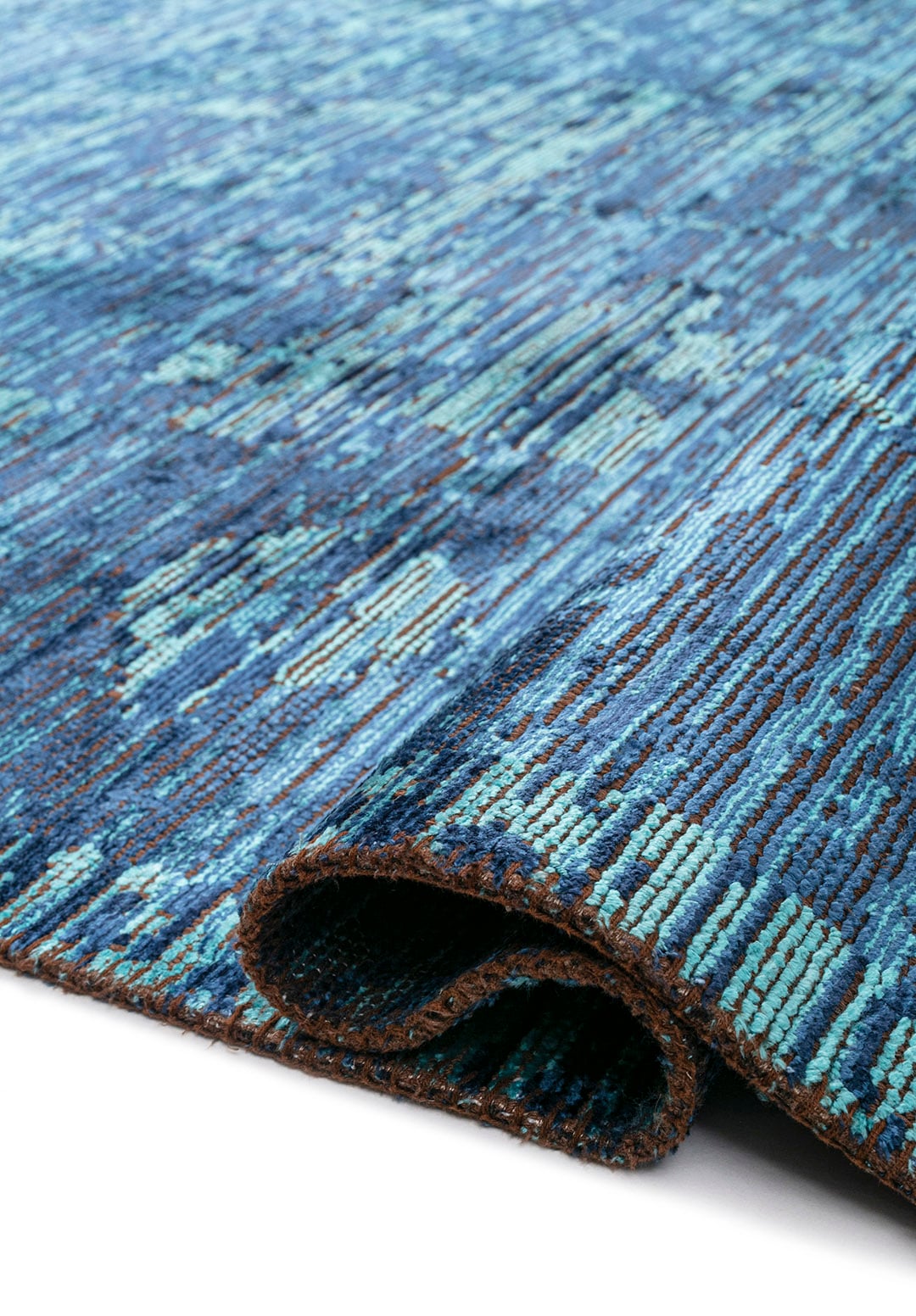 THALIA DARK NAVY - TURQUOISE - NAVY BLUE RUG - 2