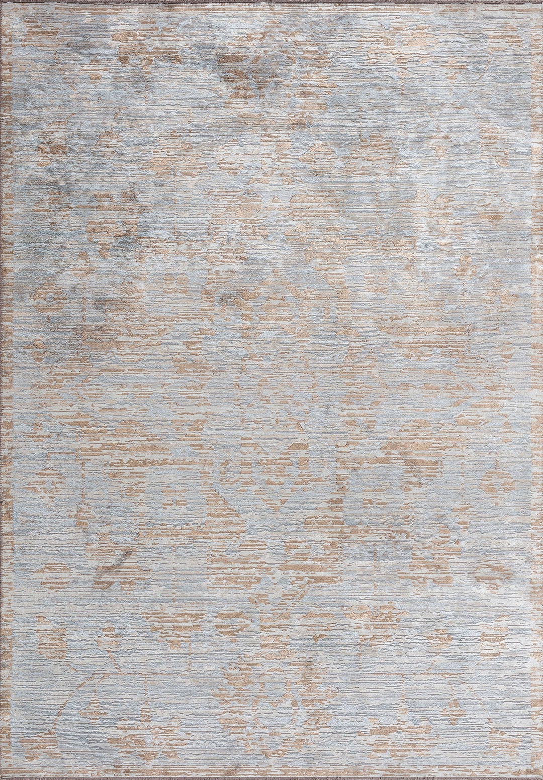 THALIA BEIGE - DARK BEIGE - ICE BLUE RUG