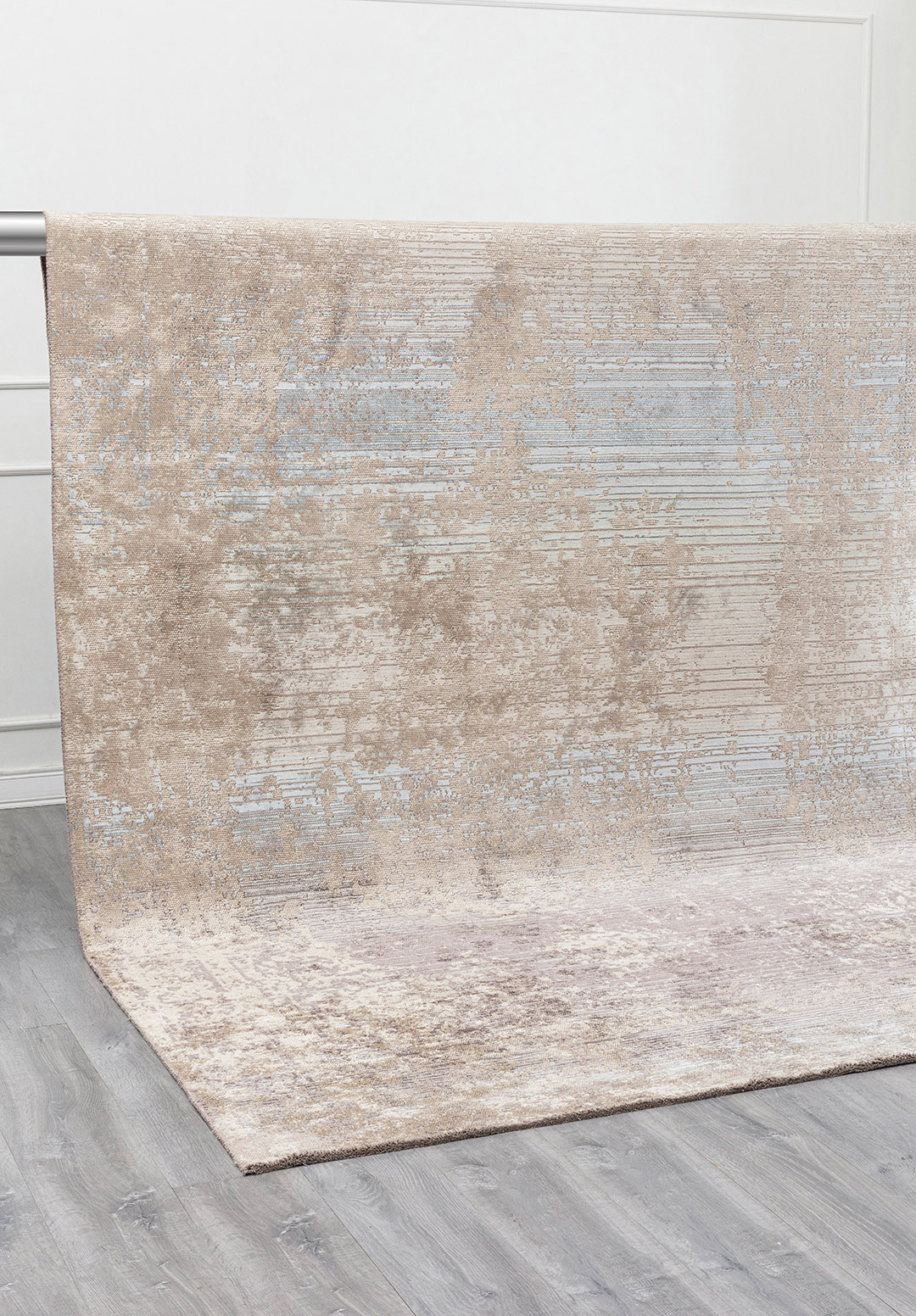 MEDALLION BEIGE - LIGHT GREY - DARK GREY - ICE BLUE - GREY RUG - 4