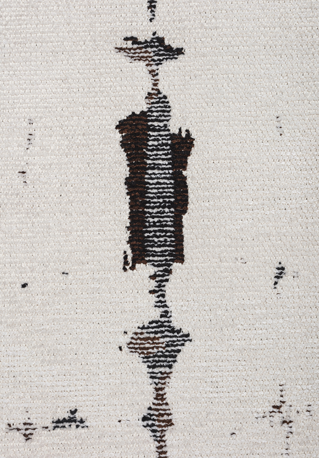 MAYA DARK BROWN - BLACK - ECRU RUG - 5