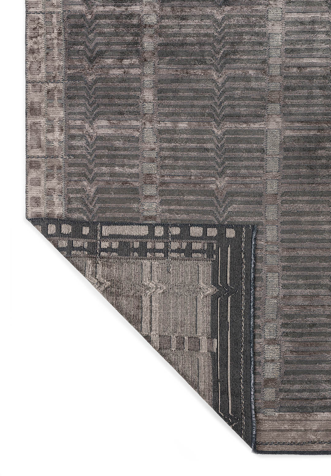 INCA ANTHRACITE - DARK GREY - BEIGE RUG - 3