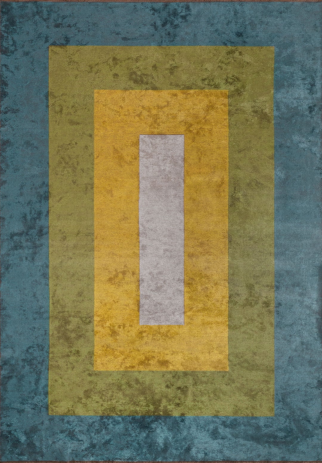 HALL PETROL - GREEN - YELLOW - BONE RUG