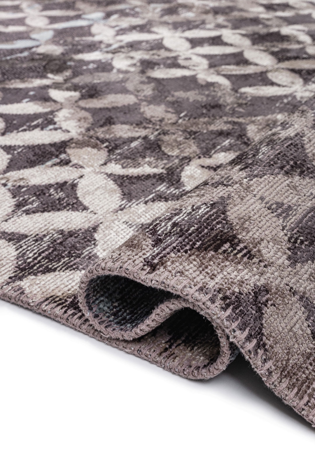 LILY ICE BLUE - DARK GREY - CHARCOAL - LIGHT CREAM RUG - 2