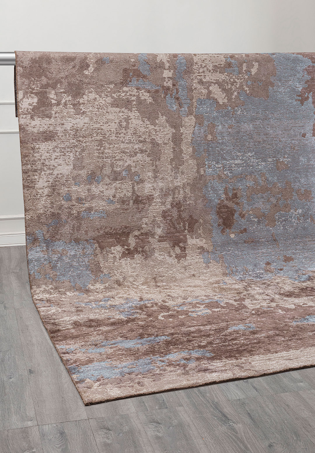 QUASAR STONE - BLUE - DARK MINK - DARK GREY RUG - 4