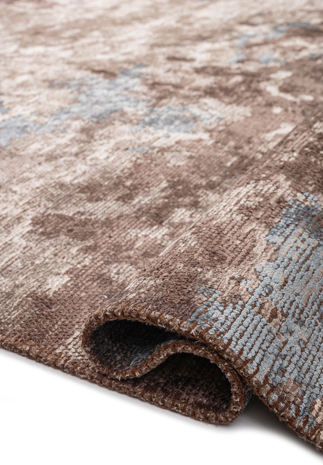 QUASAR STONE - BLUE - DARK MINK - DARK GREY RUG - 2