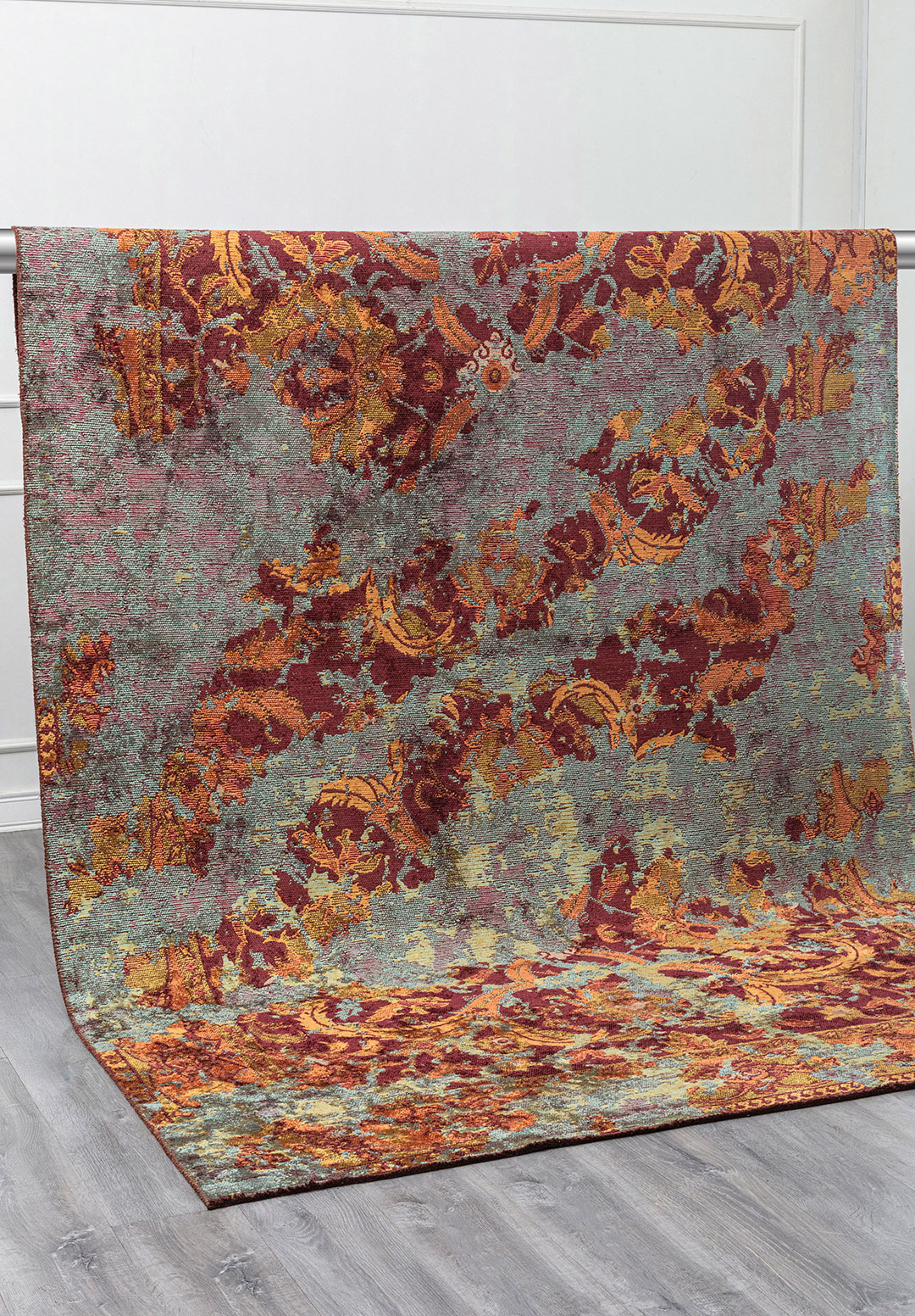 EXCELSIOR KIWI - TERRA - CHERRY - TURQUOISE RUG - 4