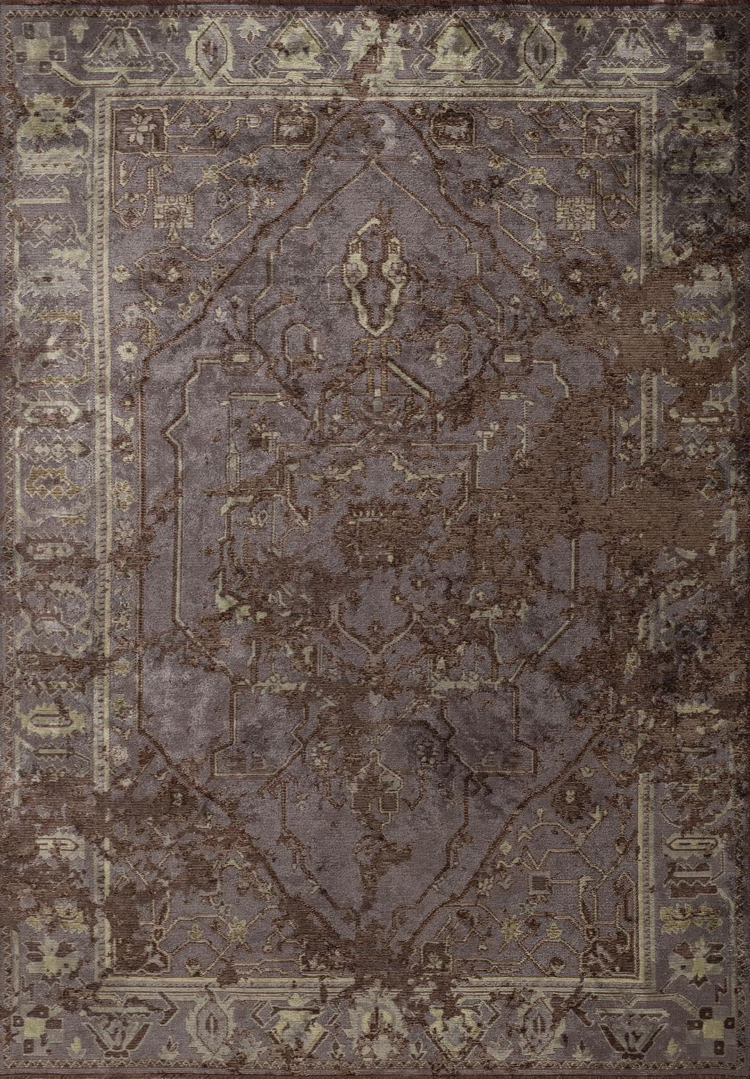 MONARCH ERA DARK BROWN - KHAKI - GREEN - ANTHRACITE RUG