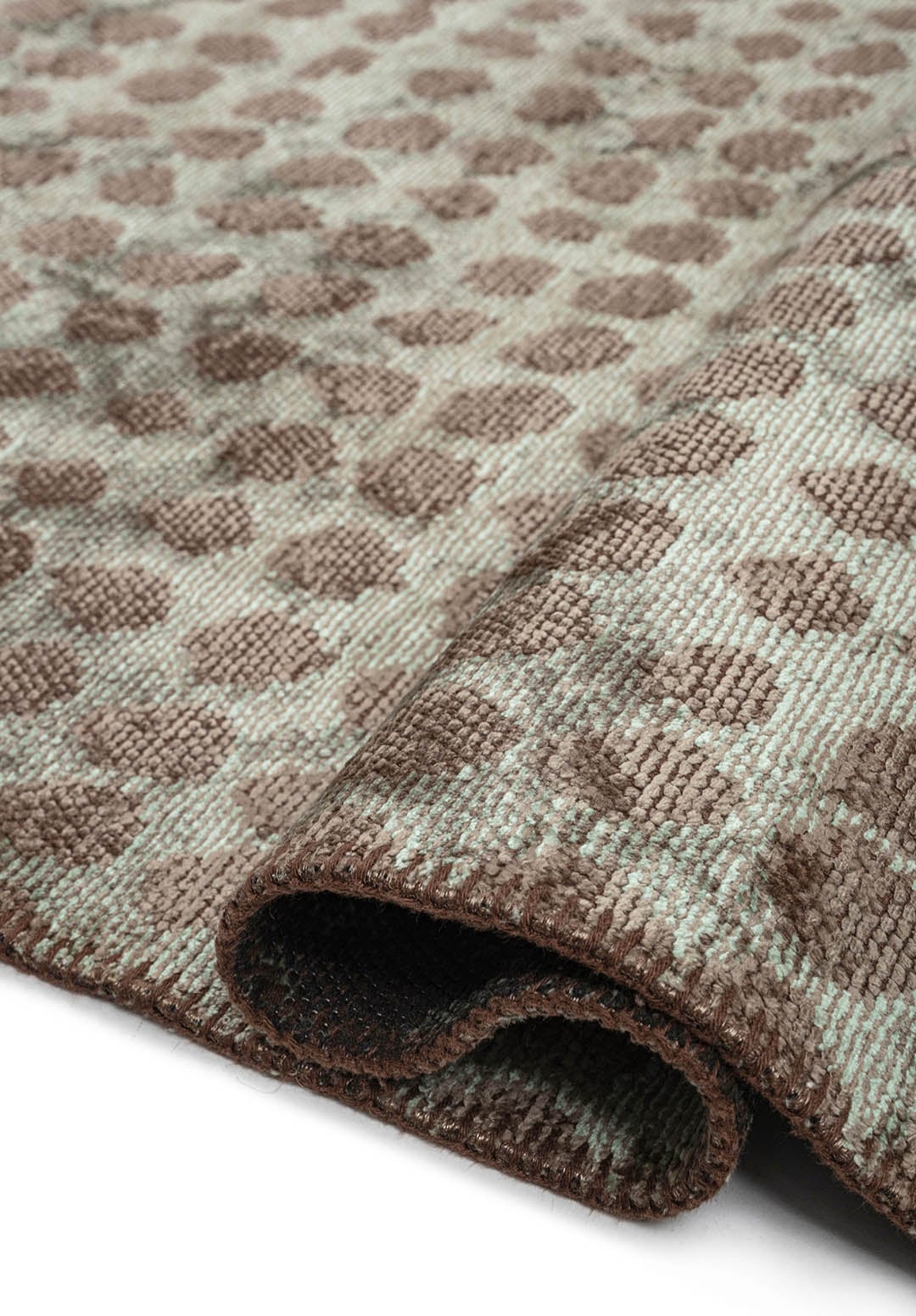 DOTS RIVER GREEN - KHAKI RUG - 2